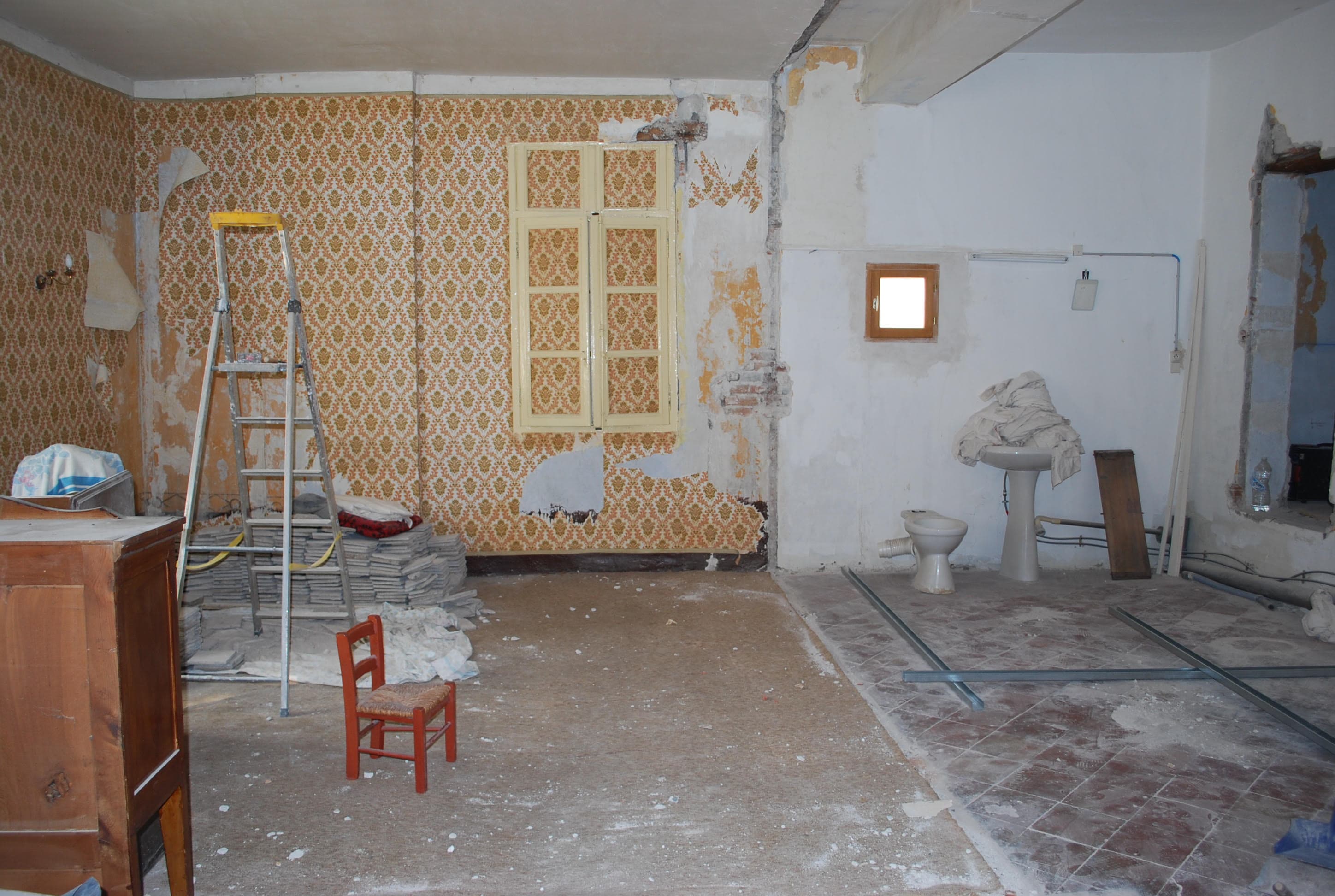 pièce en chantier