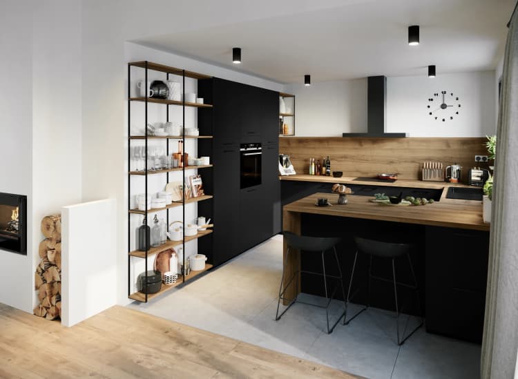 montage 3d d'une cuisine