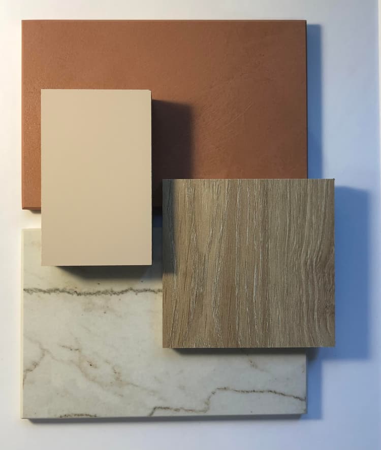 échantillons de carrelage et parquets